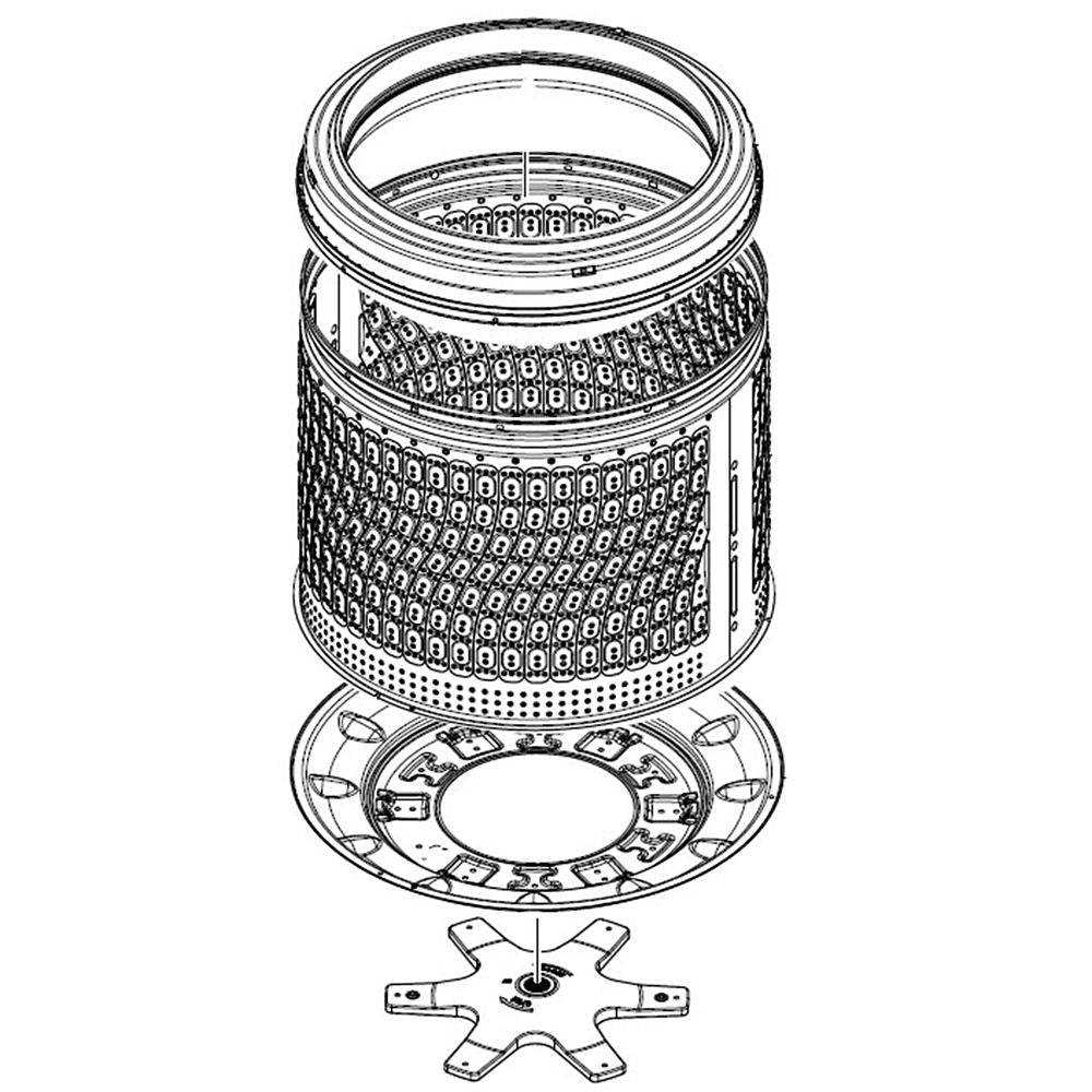 Samsung DC90-27205B Washer Spin Basket Assembly