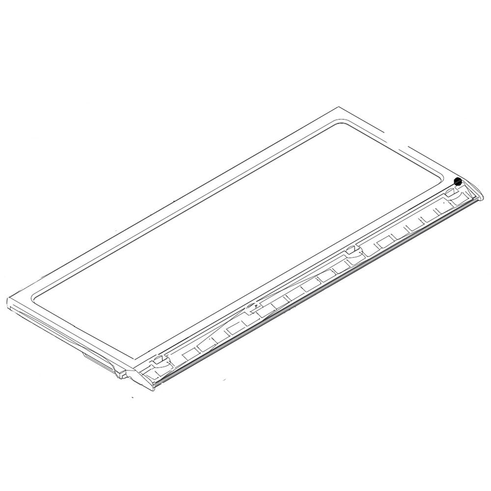 Samsung DA67-03713A Refrigerator Shelf Front (White)