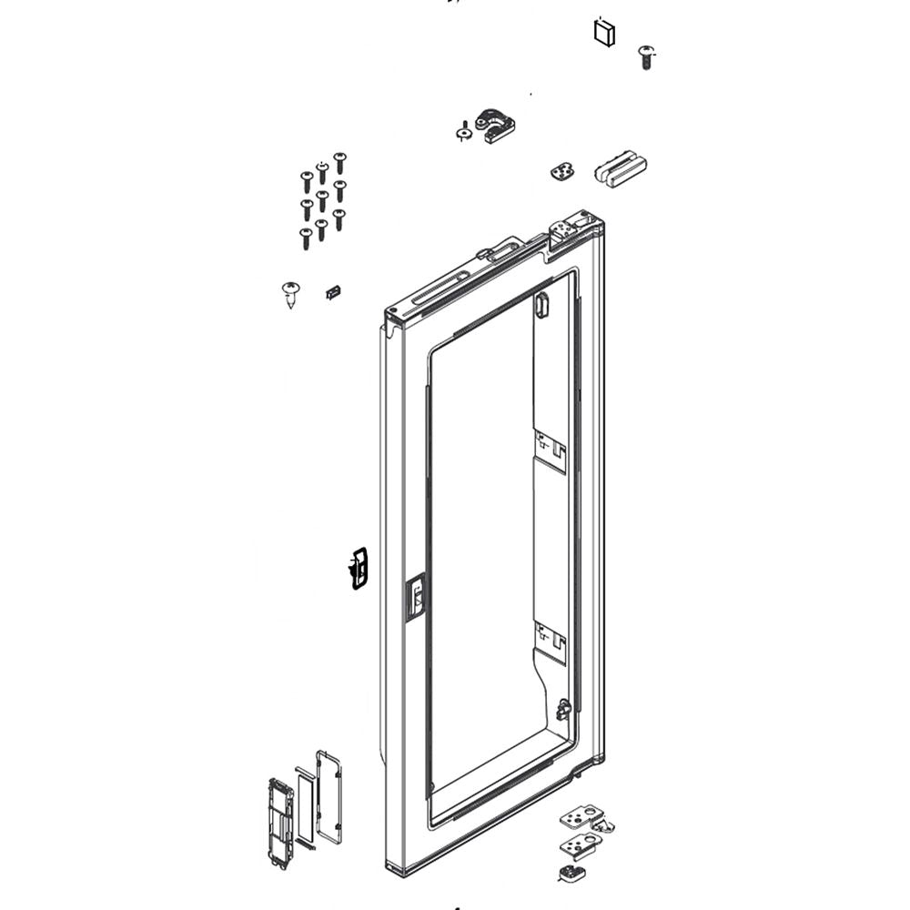 Samsung DA91-04199F Refrigerator Door Assembly, Right