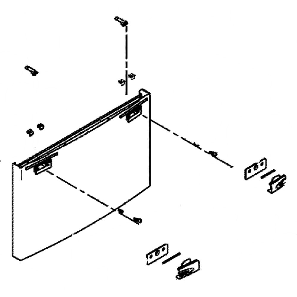 Samsung DA91-03946K Refrigerator Freezer Door Assembly