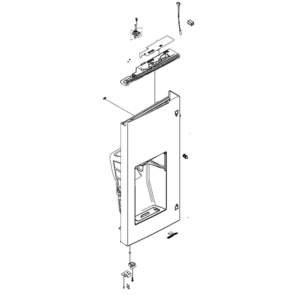 Samsung DA91-04130A Refrigerator Door Assembly, Left