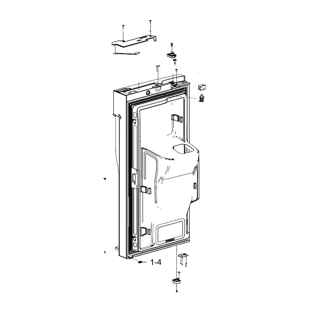 Samsung DA91-04315J Refrigerator Door Assembly, Left
