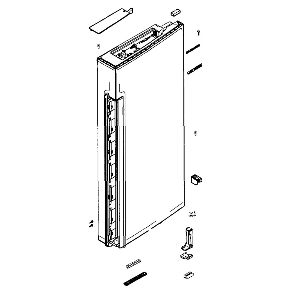 Samsung DA91-04393A Refrigerator Door Assembly, Right