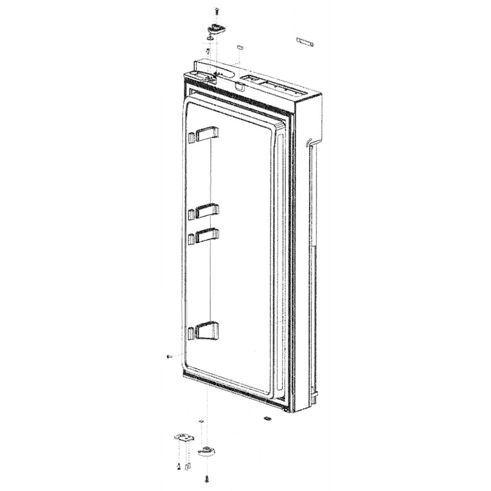 Samsung DA91-04498F Refrigerator Door Assembly, Right