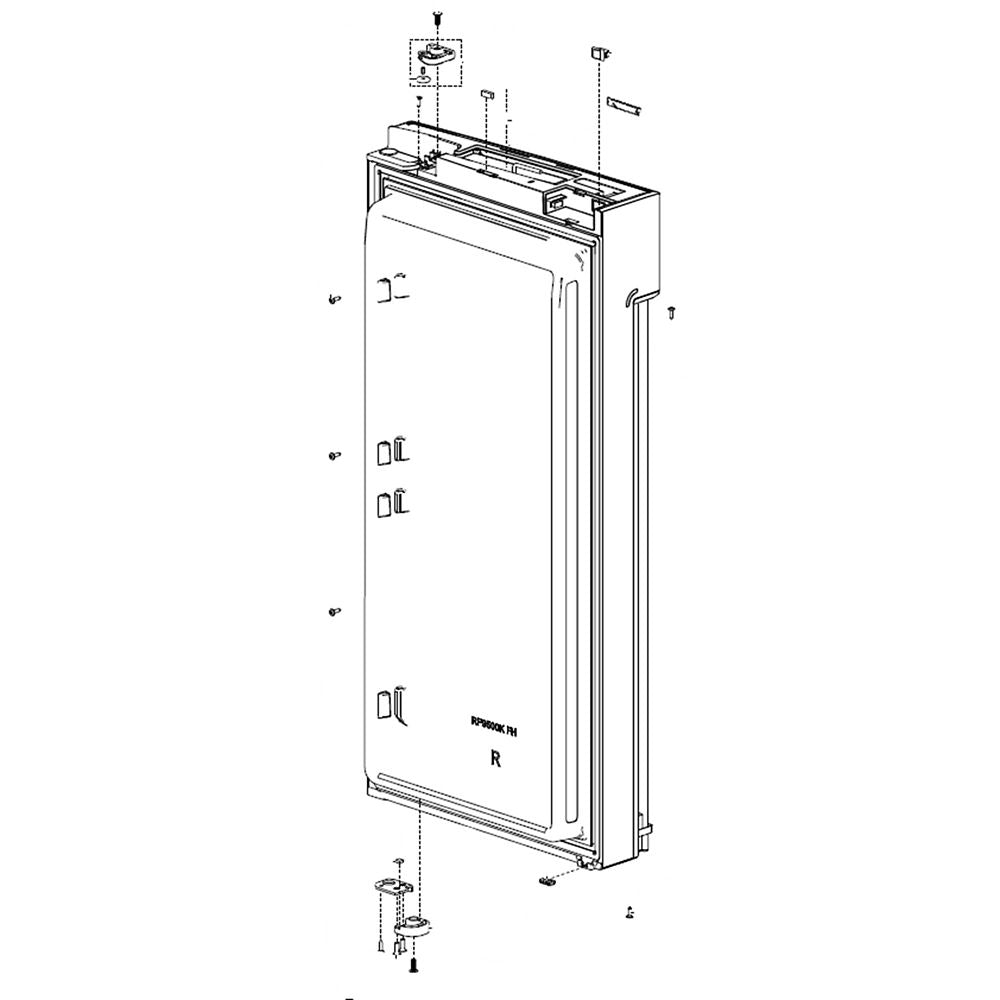 Samsung DA91-04575B Refrigerator Door Assembly, Right