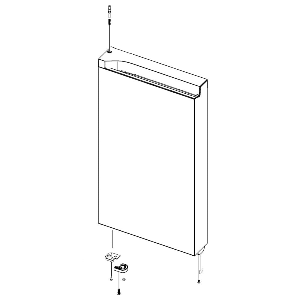 Samsung DA91-05480G Refrigerator Freezer Door Assembly, Left