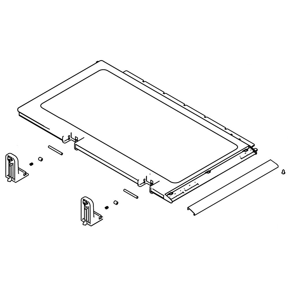 Samsung DA97-14317A Refrigerator Folding Shelf Assembly