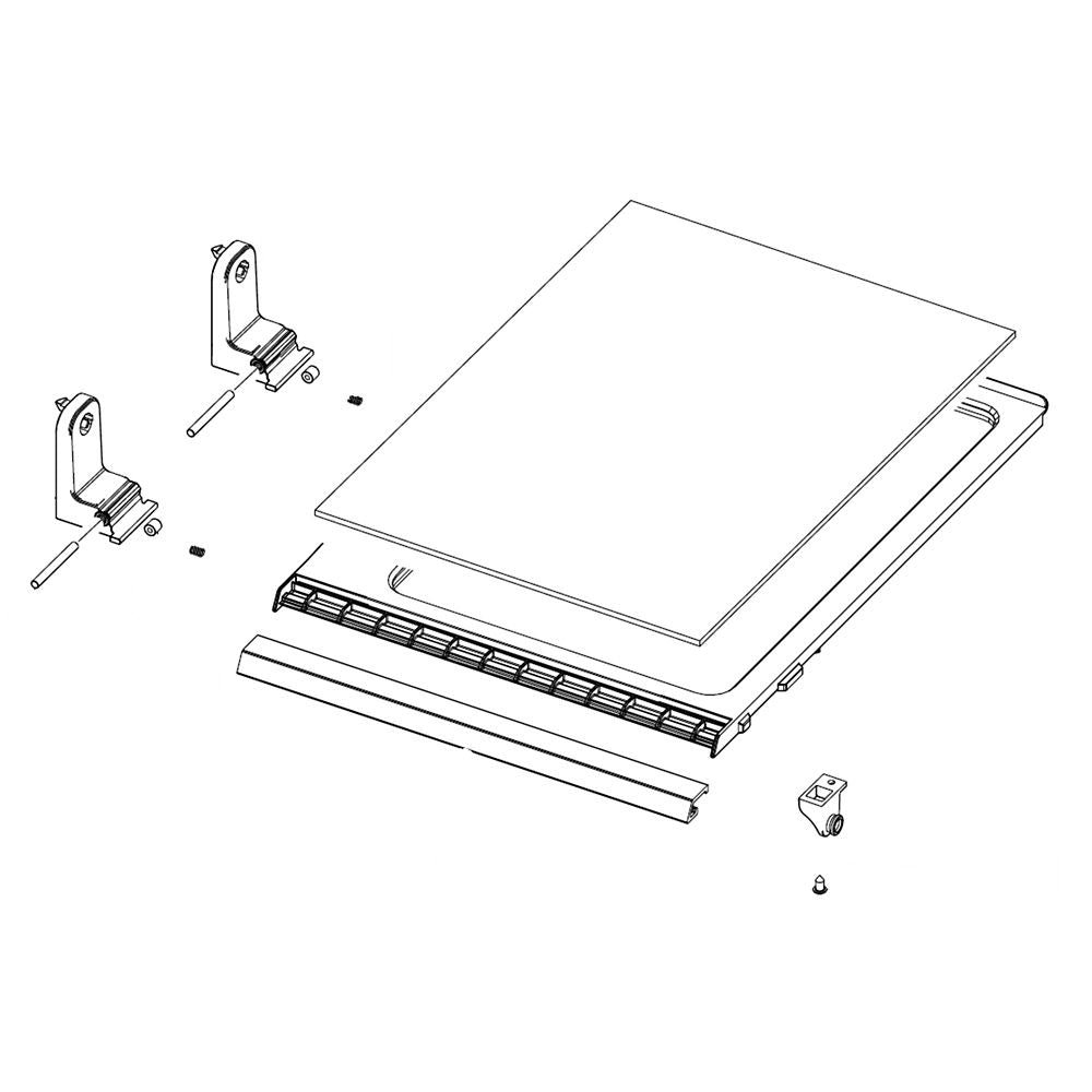 Samsung DA97-16209B Refrigerator Shelf Assembly