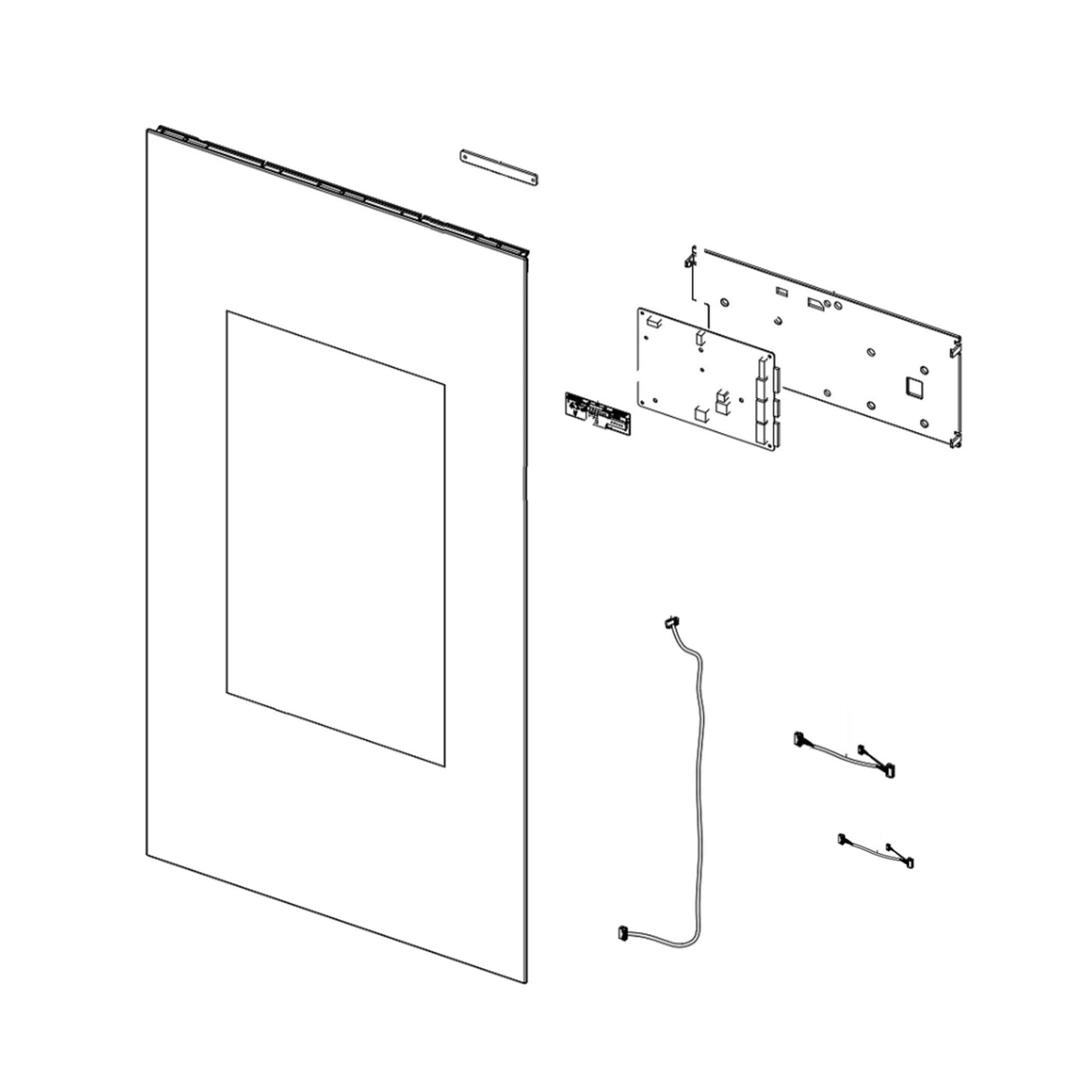 Samsung DA99-04371R Refrigerator Door Custom Outer Panel, Right