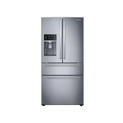 Samsung RF25HMIDBSR/AA 25 Cu. Ft. Large Capacity 4-Door French Door Refrigerator With External Water And Ice Dispenser In Stainless Steel