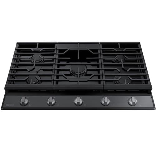 Samsung NA36R5310FG/AA 36 Inch Gas Cooktop In Black Stainless Steel