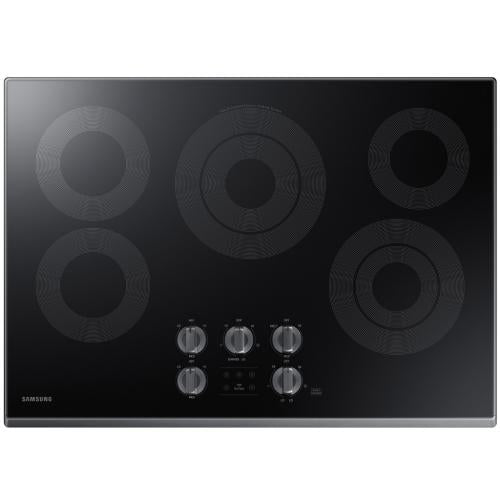 Samsung NZ30K6330RG/AA 30-Inch Smart Electric Cooktop In Black Stainless Steel