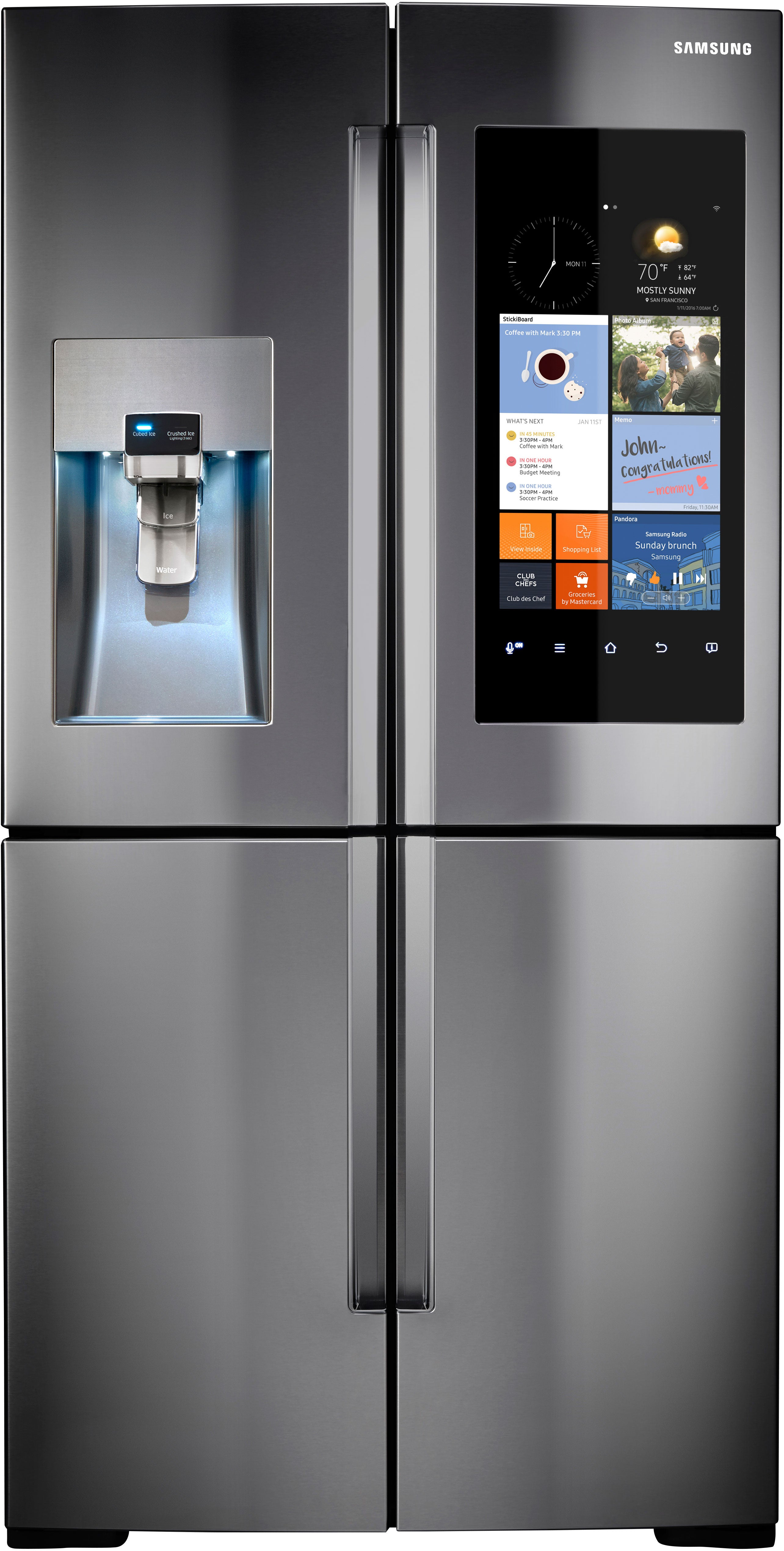 Samsung RF28K9580SR/AA 4-Door Flex Refrigerator With Family Hub
