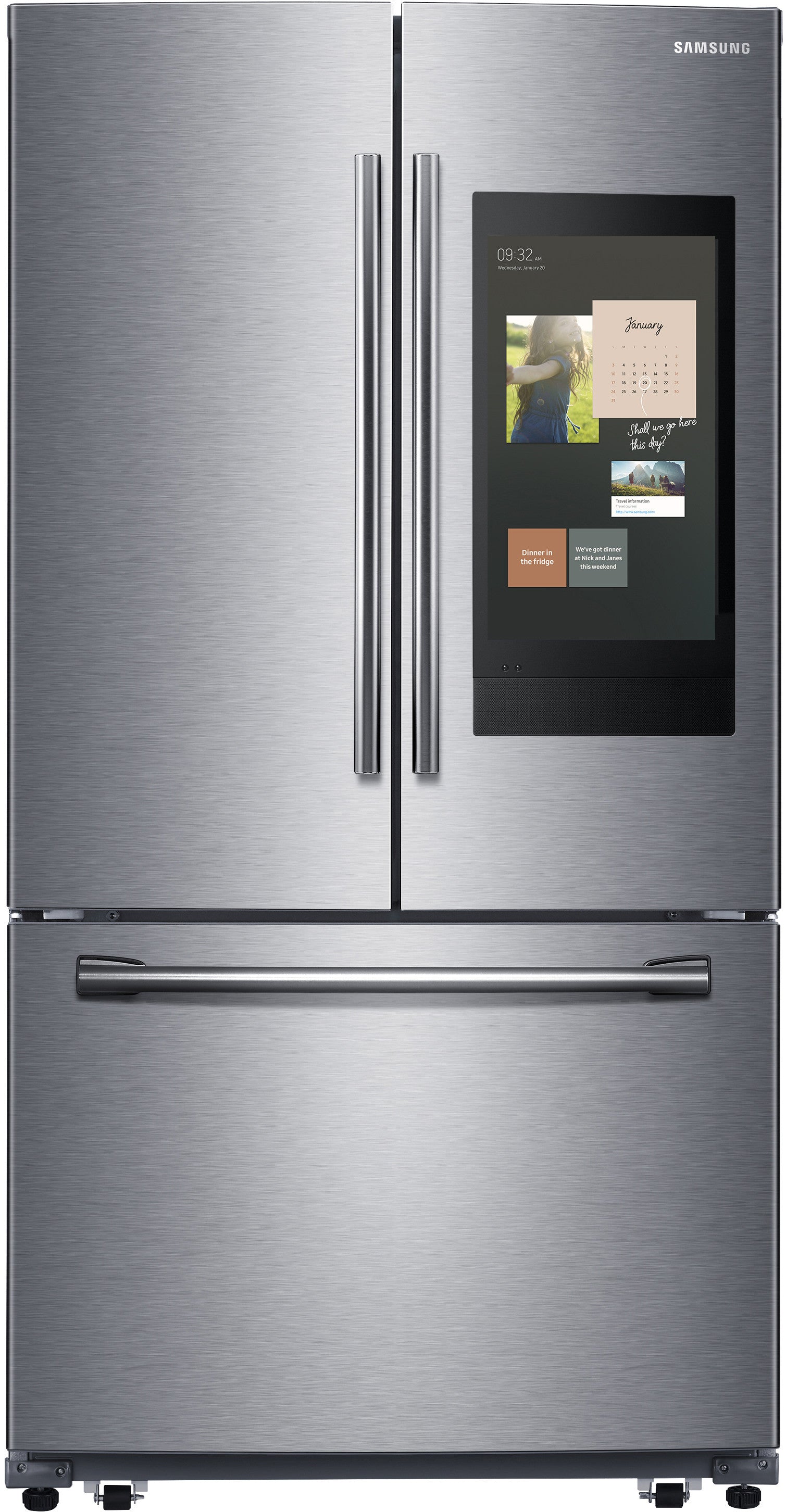 Samsung RF262BEAESR/AA 25.1 Cu. Ft. 3-Door French Door Refrigerator