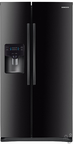 Samsung RS25H5000BC/AA 36-Inch Wide, 25 Cu. Ft. Refrigerator, led Lighting